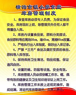 食堂庫房管理制度圖片