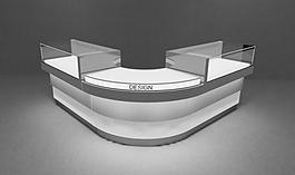 展柜柜臺3d模型圖片