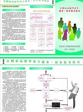 就业创业三折页图片