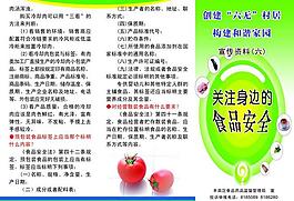食品安全三折頁圖片
