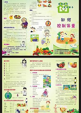 如何控制體重三折頁圖片