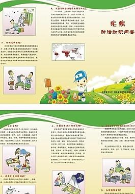 虐疾 三折頁(yè) 健康宣傳圖片