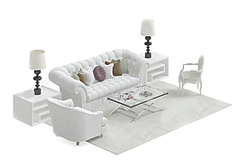 沙發(fā)茶幾模板素材