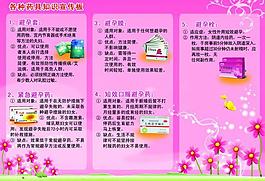 免費避孕藥具三折頁宣傳單皮圖片