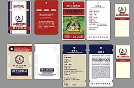 爵士鼠t恤服裝吊牌設計圖片