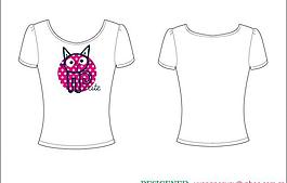 t shirt t恤 印花 可愛(ài) 服裝 卡通 貓 圖片