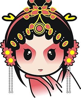 可愛的京劇女孩图片
