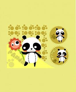 卡通熊貓圖片