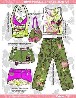 服裝印花書籍圖片
