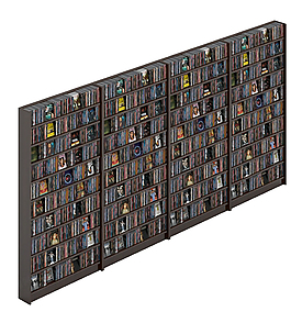 書柜模型素材