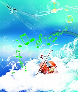 清新高貴音樂廣告素材
