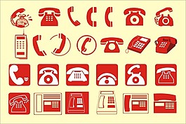 矢量電話標志