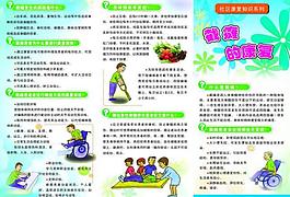截癱的康復知識宣傳彩頁圖片