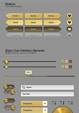 UI高級用戶界面PSD