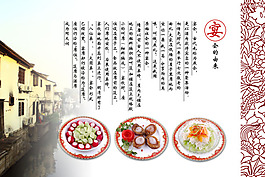 美食展板