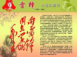 向雷鋒同志學(xué)習(xí)黨建展板psd分層素材圖片