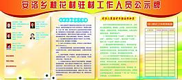 駐村工作人員公示牌圖片