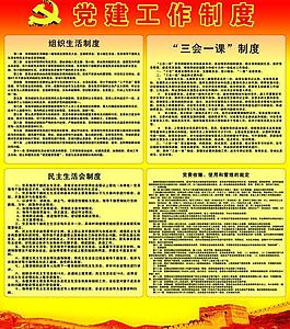 黨建工作制度圖片