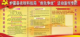 创先争优展板(底图未分层)图片