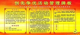 创先争优活动管理牌板图片