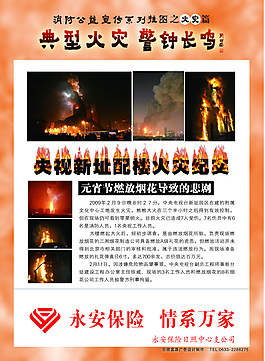 火灾展板