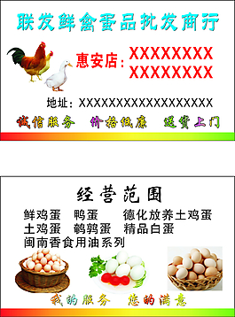 雞蛋名片