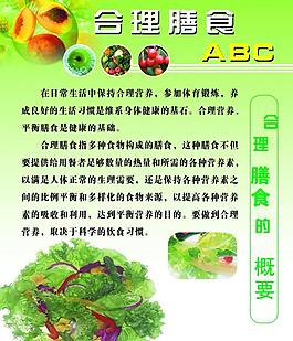 合理膳食图片