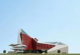 現(xiàn)代抽象高科技建筑圖片