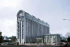 現(xiàn)代科技建筑規(guī)劃圖圖片