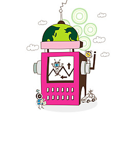 高科技ai插畫源文件下載