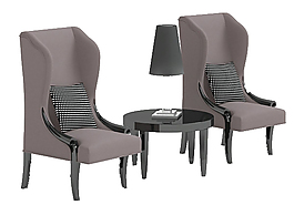 布藝沙發(fā)模型