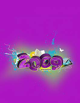 紫色2009背景圖