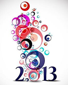 2013新年背景矢量