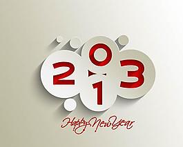 2013創(chuàng)意標(biāo)簽賀卡矢量