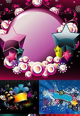 動感潮流花紋矢量素材