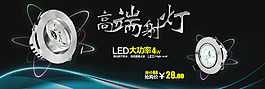高端LED射燈海報