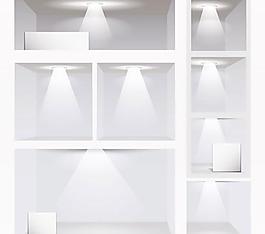 展廳畫廊模板矢量素材