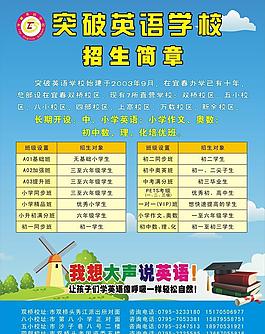 突破英語學(xué)校招生圖片