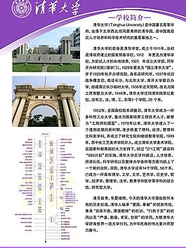清華大學招生海報圖片