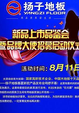 扬子地板 x展架图片