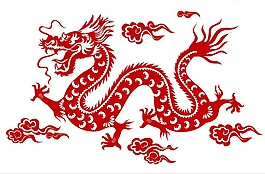 祥龍矢量圖