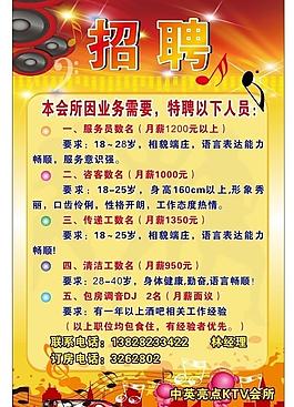 ktv招聘圖片