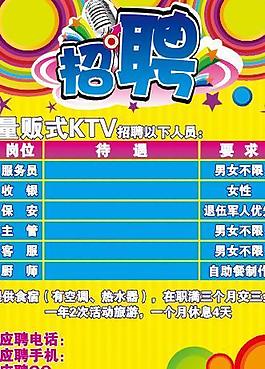 ktv招聘圖片