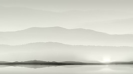 淡雅山水背景圖