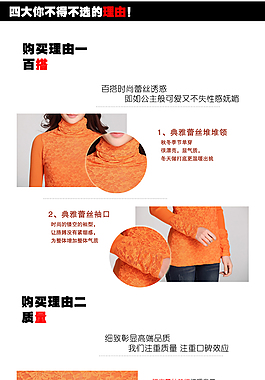 淘寶素材PSD高清分層描述模板女士服裝