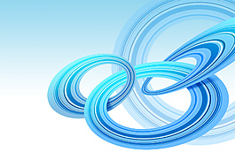 最新PSD高清分層設計素材藍色的環