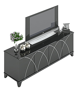 電視柜素材模型