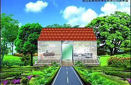 建筑綠化效果圖圖片