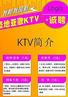 ktv招聘展架圖片