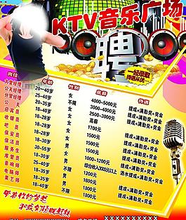 ktv 招聘海報圖片